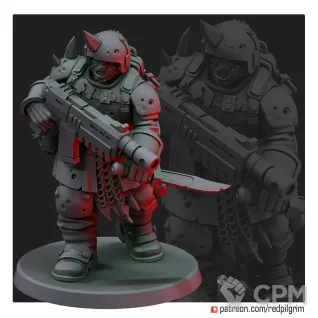 Описание картинки Traitor Guardsmen от Печатный подвальчик по цене 595руб | Свободный Рынок Миниатюр - СРМ