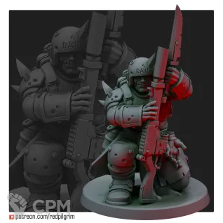 Описание картинки Traitor Guardsmen от Печатный подвальчик по цене 595руб | Свободный Рынок Миниатюр - СРМ