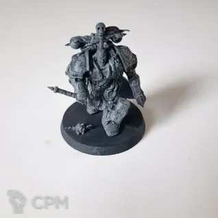 Описание картинки Chaos lord with thunder hammer от OMG_SL по цене 1 990руб | Свободный Рынок Миниатюр - СРМ