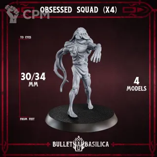 Описание картинки Obsessed Squad от Manufactorum76 по цене 640руб | Свободный Рынок Миниатюр - СРМ