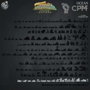 Описание картинки Ocean Core Set от Studio Cockatoo по цене 4 400руб | Свободный Рынок Миниатюр - СРМ