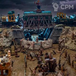 Описание картинки Железнодорожны мост ✠ TRENCH CRUSADE от Big Brain Terrain по цене 5 150руб | Свободный Рынок Миниатюр - СРМ