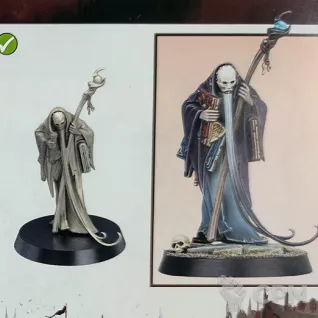 Описание картинки Cursed City Necromancer Octren Glimscry от Vault Boy по цене 2 998руб | Свободный Рынок Миниатюр - СРМ