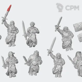 Описание картинки Battle Pilgrims от White Rhino по цене 799руб | Свободный Рынок Миниатюр - СРМ