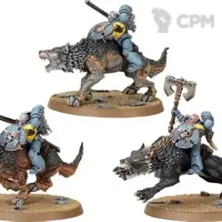 Описание картинки Thunderwolf Cavalry (Scan) от Salamanders Anvil по цене 1 650руб | Свободный Рынок Миниатюр - СРМ
