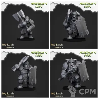 Описание картинки Armoured Orcs от 3DPrintClub по цене 200руб | Свободный Рынок Миниатюр - СРМ