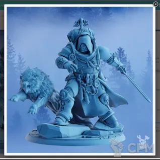 Описание картинки Space Wolves Librarian in Phobos Armor от MrMetalHorror по цене 380руб | Свободный Рынок Миниатюр - СРМ