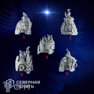 Описание картинки наплечники 2 (shoulder pads set 2) от Северная печать по цене 25руб | Свободный Рынок Миниатюр - СРМ