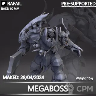 Описание картинки Megaboss от Naggaroth Night по цене 600руб | Свободный Рынок Миниатюр - СРМ