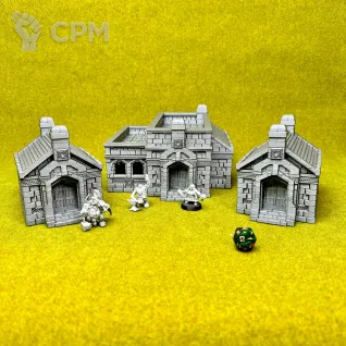 Описание картинки Террейн "Дома дварфов" от Миниатюры и фигурки по цене 3 000руб | Свободный Рынок Миниатюр - СРМ