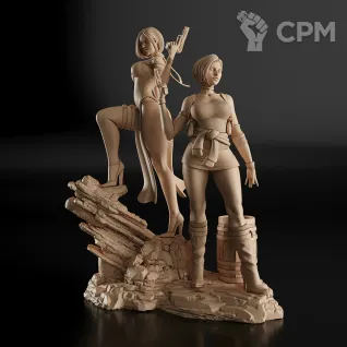 Описание картинки Ada and Jill Фигурки (Resident Evil) от GAS3TXD  по цене 6 900руб | Свободный Рынок Миниатюр - СРМ