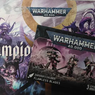 Описание картинки Emperors children army set + Flawless blades от  по цене 23 500руб | Свободный Рынок Миниатюр - СРМ