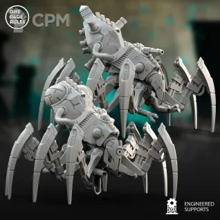 Описание картинки Canoptek Spyder/One Page Rules - Robot Legions - Forge Spider от Laboratory of Chaos по цене 360руб | Свободный Рынок Миниатюр - СРМ