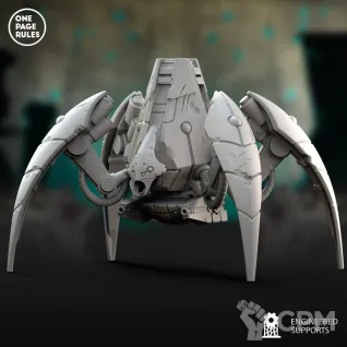 Описание картинки Triatch Stalker, Canoptek Doomstalker/One Page Rules - Robot Legions - Spider Walker от Laboratory of Chaos по цене 500руб | Свободный Рынок Миниатюр - СРМ