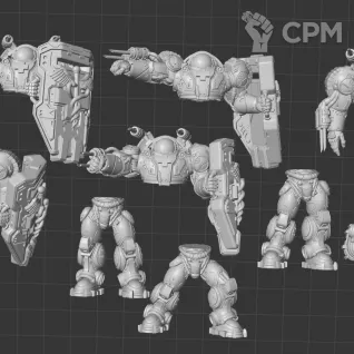 Описание картинки Terran Medic ( 32mm ) от White Blackjack по цене 899руб | Свободный Рынок Миниатюр - СРМ