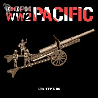 Описание картинки IJA Cannon TYPE 96 от 3DPrintClub по цене 850руб | Свободный Рынок Миниатюр - СРМ