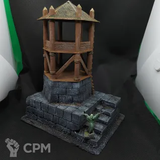 Описание картинки Сторожевая вышка 3Д печать + полистерол, покрас, миниатюра в комплект не входит от V130177@mail.ru по цене 2 300руб | Свободный Рынок Миниатюр - СРМ