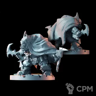 Описание картинки Миниатюра орк Варбосс Брюс Пейн, Warboss от Brother Ork по цене 760руб | Свободный Рынок Миниатюр - СРМ