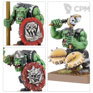 Описание картинки Orc &amp; Goblin Tribes Orc Boyz Mob от Vault Boy по цене 8 998руб | Свободный Рынок Миниатюр - СРМ