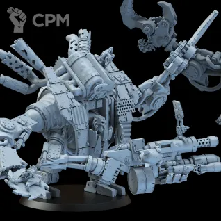 Описание картинки Миниатюра Орчий Deff Dread от Brother Ork по цене 2 480руб | Свободный Рынок Миниатюр - СРМ