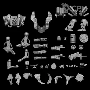 Описание картинки Миниатюра Орчий Deff Dread от Brother Ork по цене 2 480руб | Свободный Рынок Миниатюр - СРМ