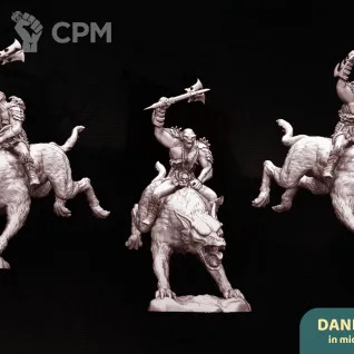 Описание картинки Orc lieu 02 on mount charge от Brutality по цене 900руб | Свободный Рынок Миниатюр - СРМ