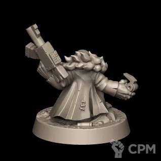 Описание картинки Миниатюра Гретчин Босс коротышка, Gretchin от Brother Ork по цене 300руб | Свободный Рынок Миниатюр - СРМ