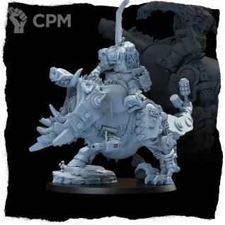 Описание картинки Миниатюра Орк Бистбосс на Свинозавре, (Beastboss on Squigosaur). от Brother Ork по цене 1 850руб | Свободный Рынок Миниатюр - СРМ