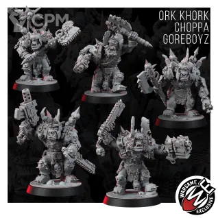 Описание картинки ORK KHORK CHOPPA GOREBOYZ от Manufactorum76 по цене 1 250руб | Свободный Рынок Миниатюр - СРМ