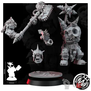 Описание картинки ORK KHORK CHOPPA GOREBOYZ от Manufactorum76 по цене 1 250руб | Свободный Рынок Миниатюр - СРМ