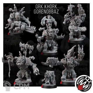 Описание картинки ORK KHORK GORENOBBAZ от Manufactorum76 по цене 2 750руб | Свободный Рынок Миниатюр - СРМ