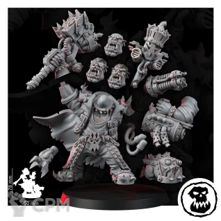 Описание картинки Миниатюра Warboss Freddy Moonqury, альт.Ufthak Blackhawk, Warboss от Brother Ork по цене 1 160руб | Свободный Рынок Миниатюр - СРМ