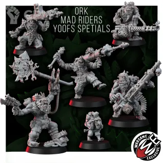 Описание картинки ORK MAD RIDERS YOOFS SPETIALZ от Manufactorum76 по цене 1 500руб