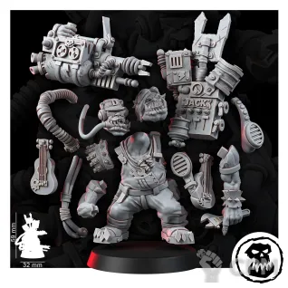 Описание картинки Миниатюра "Mek Black", Mek от Brother Ork по цене 640руб | Свободный Рынок Миниатюр - СРМ