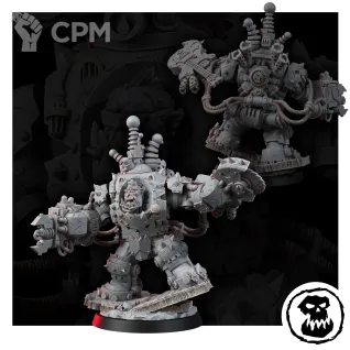 Описание картинки Миниатюра "Mekaniak Mega Sabatork" , альт.Big Mek от Brother Ork по цене 1 160руб | Свободный Рынок Миниатюр - СРМ