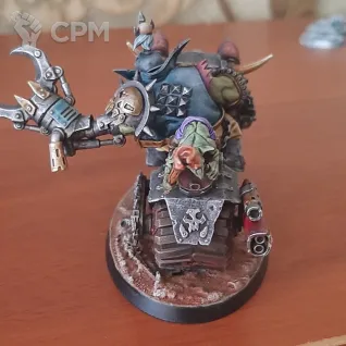 Описание картинки Warboss on warbike (Артель W) от Galina Minor по цене 4 500руб | Свободный Рынок Миниатюр - СРМ