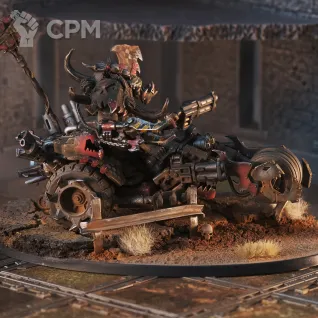 Описание картинки Deffkilla wartrike / Beastboss от DeSeN по цене 9 000руб | Свободный Рынок Миниатюр - СРМ