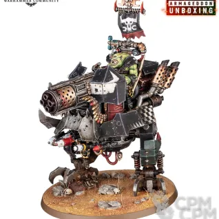 Описание картинки Armageddon Ork Big Mek Dakkarig от nzr122 по цене 4 500руб | Свободный Рынок Миниатюр - СРМ