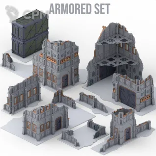 Описание картинки Armored Ruins (Террейн для 11 редакции, цветной) от AxeL's Forge по цене 7 500руб | Свободный Рынок Миниатюр - СРМ