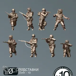 Описание картинки Пехота США | US Rifleman от W1L50n по цене 1 000руб | Свободный Рынок Миниатюр - СРМ