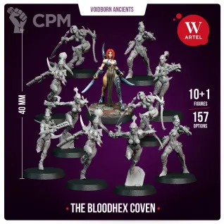 Описание картинки Комплект миниатюр The Bloodhex Coven от Артель W по цене 5 599руб | Свободный Рынок Миниатюр - СРМ