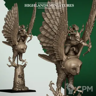 Описание картинки Great Owl Riders от Manufactorum76 по цене 3 250руб | Свободный Рынок Миниатюр - СРМ
