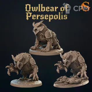 Описание картинки Owlbear of Persepolis от Manufactorum76 по цене 650руб | Свободный Рынок Миниатюр - СРМ