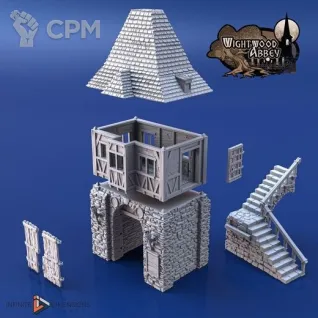 Описание картинки Сторожевая башня от 3D Wargaming по цене 3 000руб | Свободный Рынок Миниатюр - СРМ