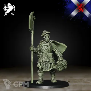 Описание картинки Highlanders - Lieutenant - Trench Crusade от Critical Print по цене 220руб | Свободный Рынок Миниатюр - СРМ