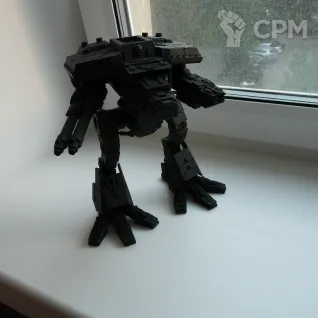 Описание картинки Titan Warhound/ Lucius Wardog Titan с орудиями от volkolok13 по цене 7 500руб | Свободный Рынок Миниатюр - СРМ