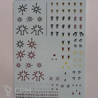 Описание картинки Декали Wardogs Chaos Knight Transfer Sheet от volkolok13 по цене 700руб | Свободный Рынок Миниатюр - СРМ