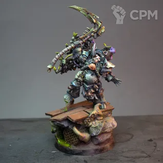 Описание картинки Typhus, Herald of the Plague God|Гвардии Смерти | Death Guard от B Minis по цене 3 500руб | Свободный Рынок Миниатюр - СРМ