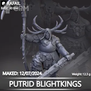 Описание картинки Putrid Blightkings от Naggaroth Night по цене 2 500руб | Свободный Рынок Миниатюр - СРМ