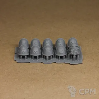 Описание картинки Набор орденских наплечников для дэзвотч 2 (deathwatch chapter shoulders pads 2) от мезеров александр по цене 400руб | Свободный Рынок Миниатюр - СРМ